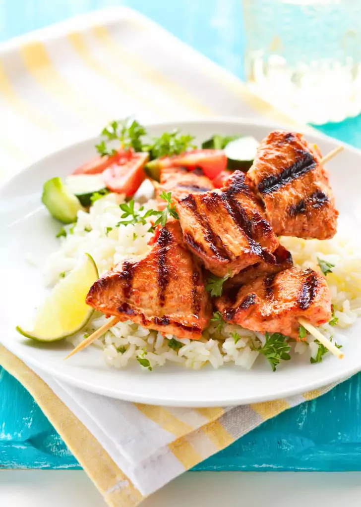 BBQ Chicken Skewer Salad Recipe