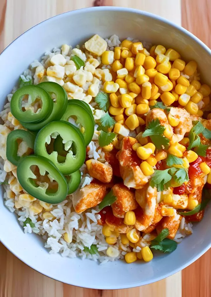 Street Corn Chicken Rice Bowl Recipe